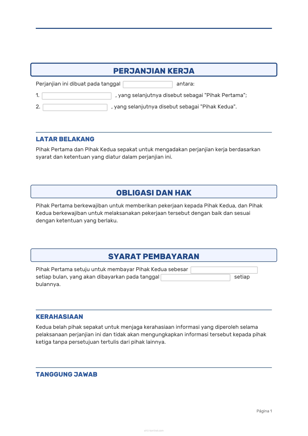 Contoh Surat Tidak Lanjut Kontrak Kerja