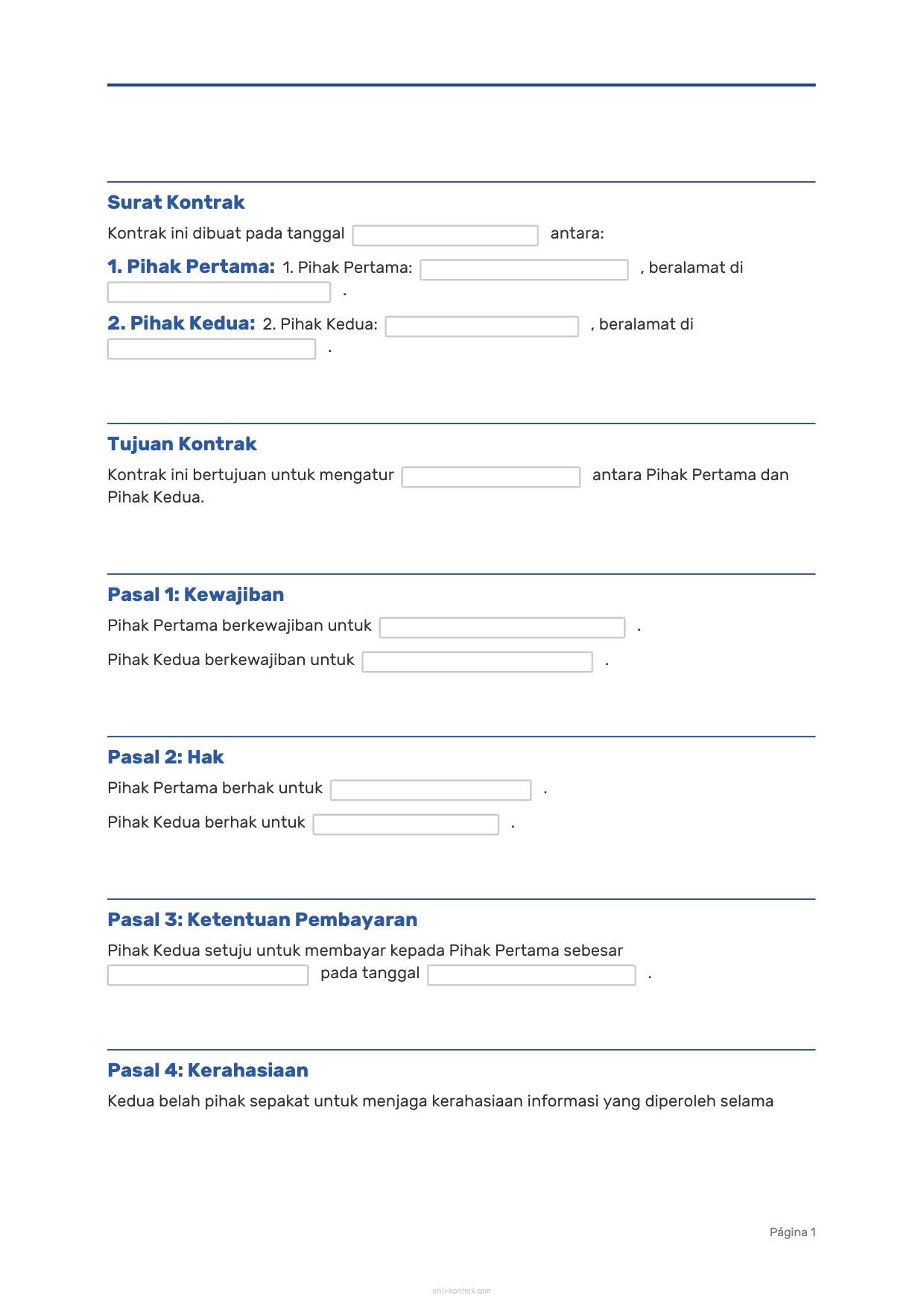 Surat Kontrak